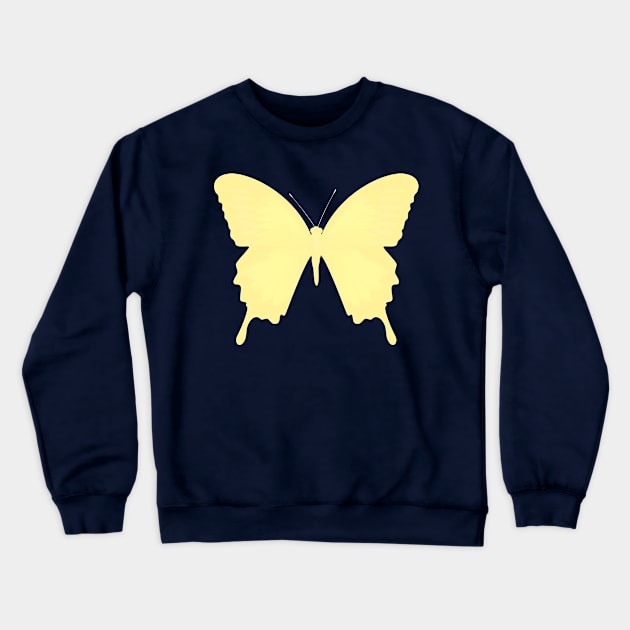 Butterfly Cream Crewneck Sweatshirt by TheDaintyTaurus